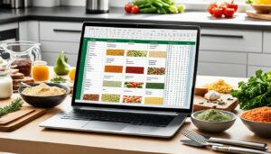 does excel have a recipe template