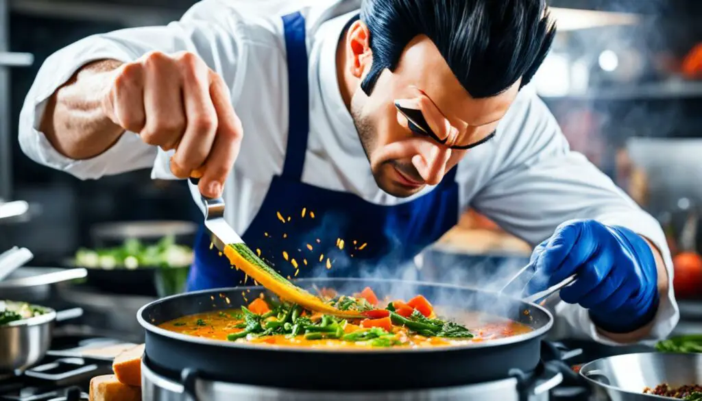 vegeta cooking technique