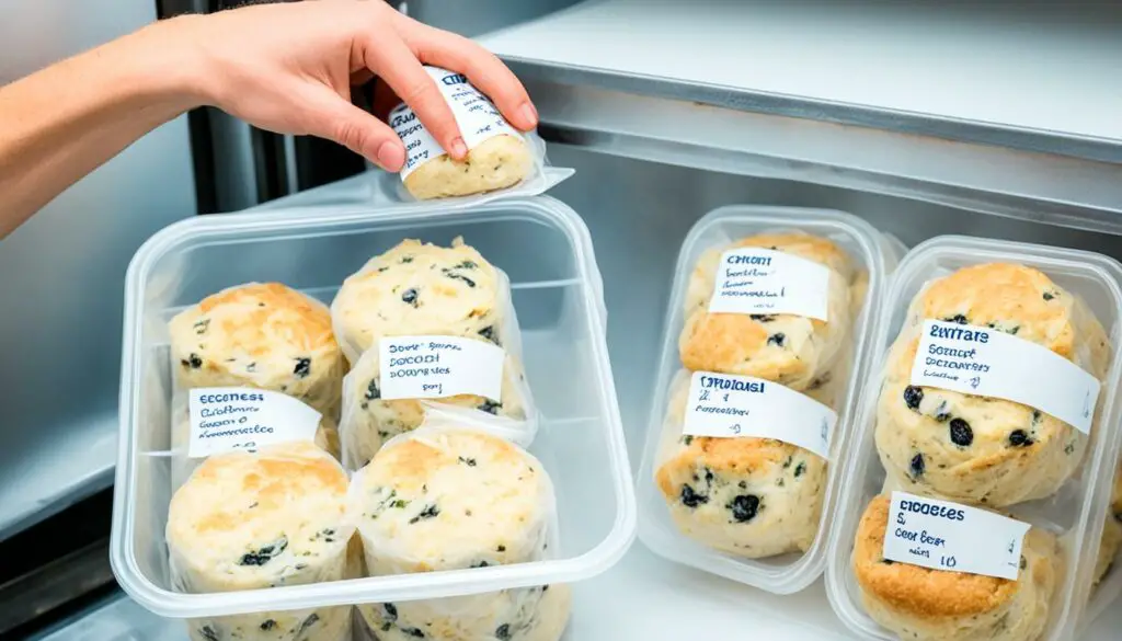 Freezing and Storing Scones